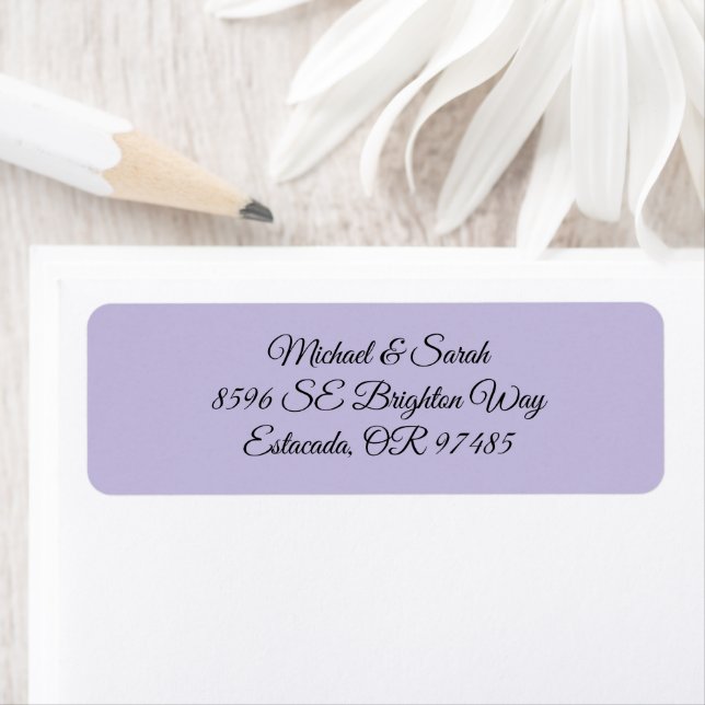 Elegant Lavender Purple Address (Insitu)
