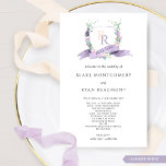 Elegant Lavender Purple Monogram Wedding Program<br><div class="desc">Welcome your guests in style with our beautifully designed wedding welcome program card, featuring a stunning lavender watercolor monogram adorned with delicate flowers in dreamy hues of lavender, dusty purple, lilac, mauve, peach, and soft yellow. The monogram is framed with a delicate lavender ribbon showcasing your event’s date, perfectly highlighting...</div>