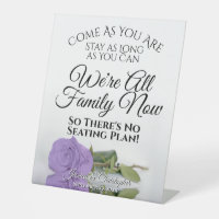 Elegant Lavender Purple Rose Open Seating Wedding