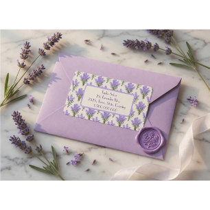 Elegant Lavender Return Address Labels