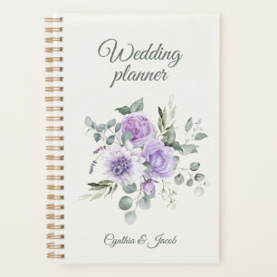 Elegant Lavender Roses Eucalyptus Wedding Planner