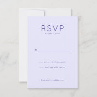 Elegant Lavender RSVP Card