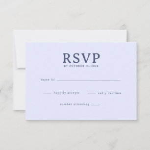 Elegant Lavender RSVP Card