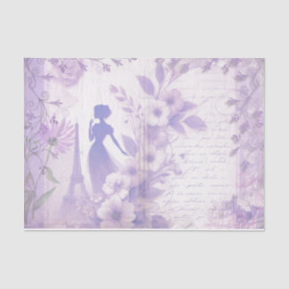 Elegant Lavender Watercolor Floral Tissue Paper