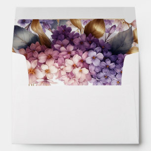 Elegant Lavender wildflower Custom Envelope