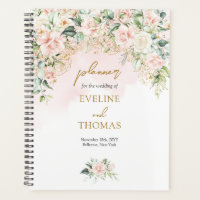 Elegant lavish soft pink roses gold wedding