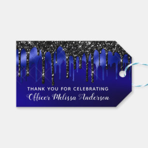 Elegant Law Enforcement Police Retirement Gift Tags