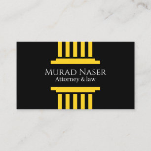 Elegant Law & Justice Business Card   Lawyer 