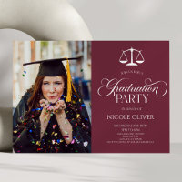 Elegant Lawyer Scale Custom Picture Graduation