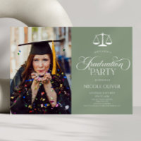 Elegant Lawyer Scale Custom Picture Graduation