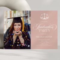 Elegant Lawyer Scale Custom Picture Graduation