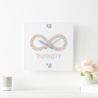 Elegant Leaf Infinity Symbol Minimalist
