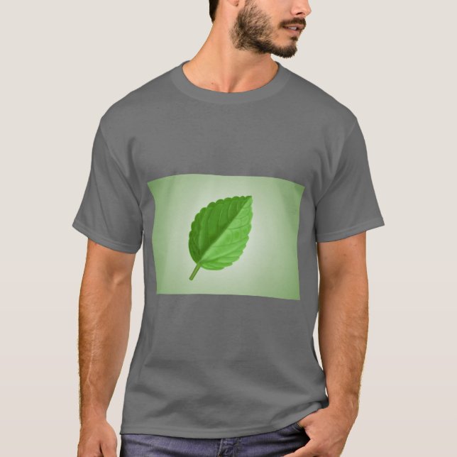 Elegant Leaf Nature Aesthetic Tee (Front)