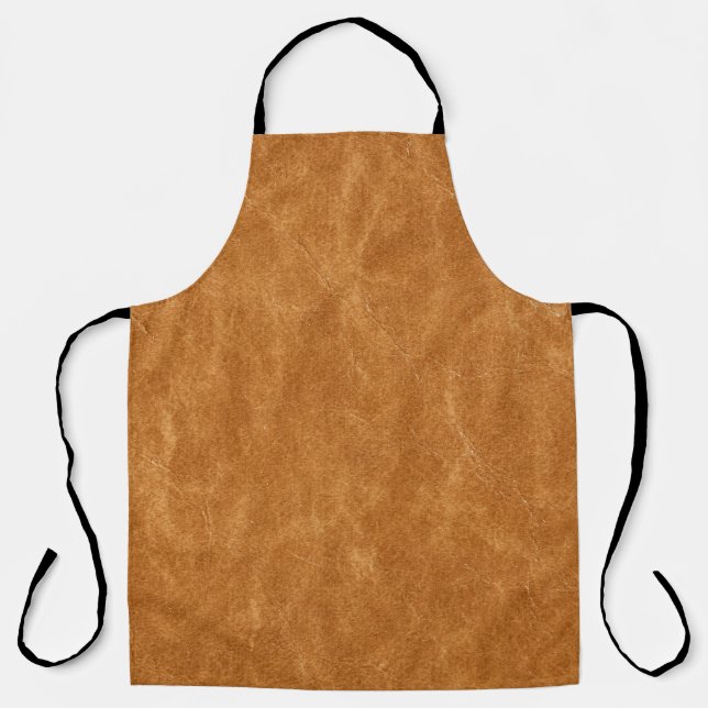 Elegant Leather Background Texture Apron (Front)