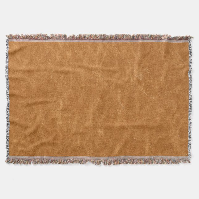 Elegant Leather Background Texture Throw Blanket (Front)