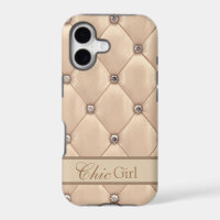 Elegant Leather Look “Chic Girl” Stylish Champagne