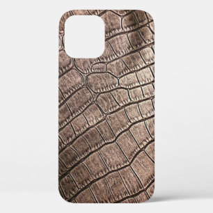 Elegant leather pattern close up. iPhone 12 case
