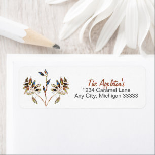 Elegant Leaves And Berries Floral Stationery