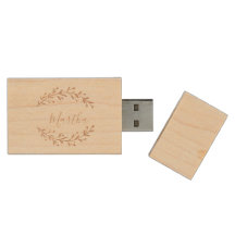 Elegant Leaves and Name Personalised