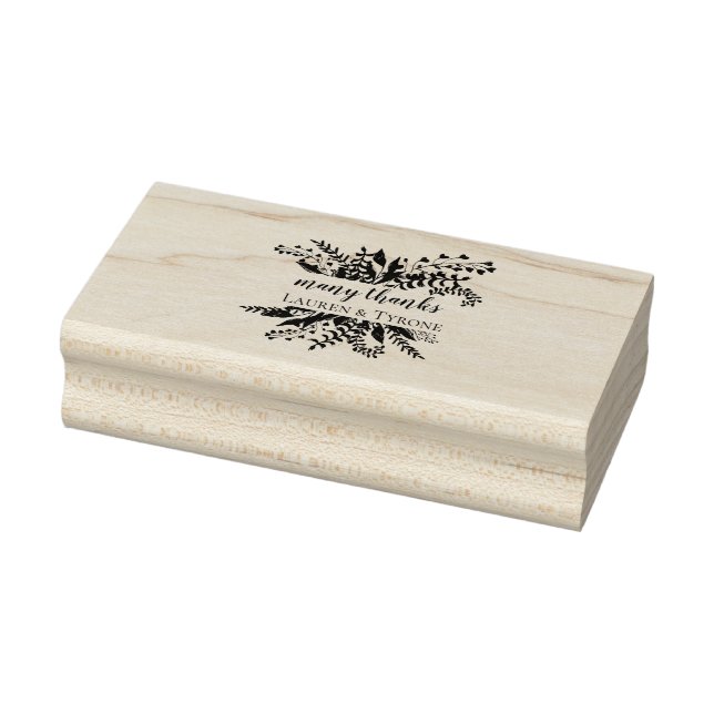 Elegant Leaves Rubber Stamp (Stamp)