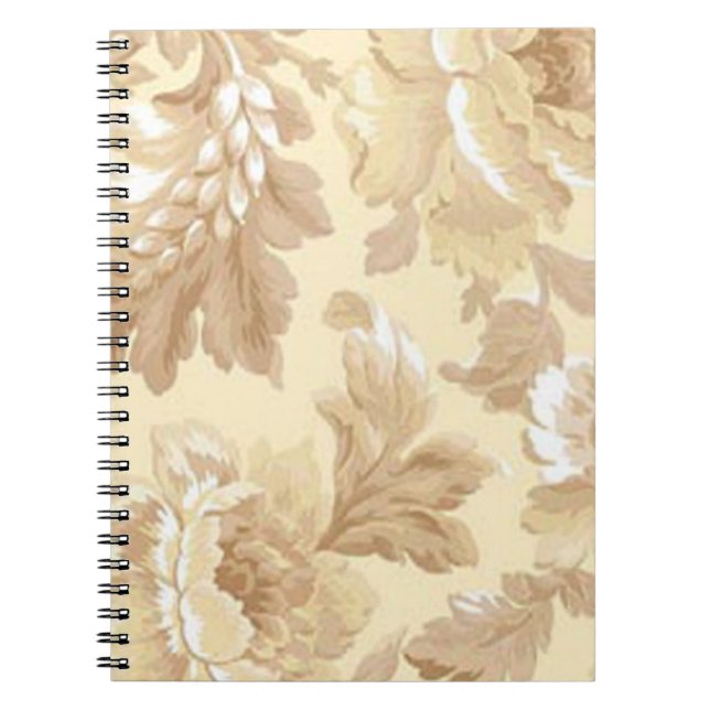Elegant Leaves Spiral Notebook (Front)