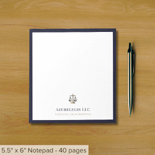 Elegant Legal Professional Notepad