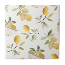 Elegant Lemon Ceramic Tile