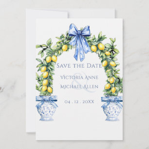 Elegant Lemon Grove Arch Wedding Save The Date