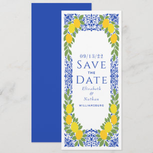 Elegant Lemon Italy Greece Mediterranean Save The Date