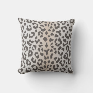 Elegant leopard print with monogram cushion