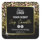 Elegant Leopard Skin Gold Glitter Soy Candle Label