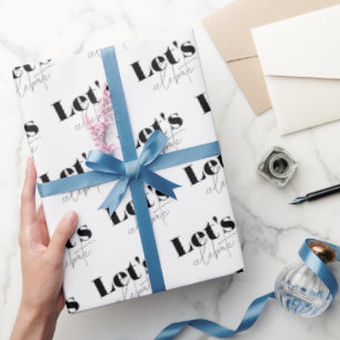 Elegant Let's Celebrate Birthday Wrapping Paper
