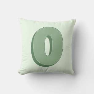 Elegant Letter O Monogram Personalized Initial Thr Cushion