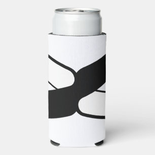 Elegant Letter X Monogram Seltzer Can Cooler