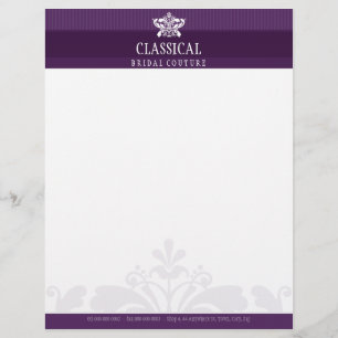 ELEGANT LETTERHEAD :: classy flourish 12