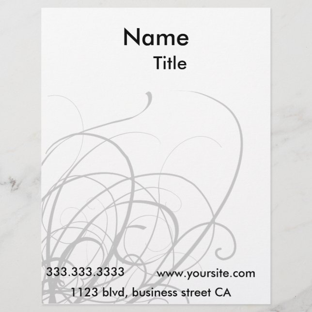 elegant letterheads letterhead template (Front)