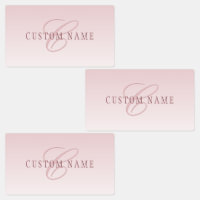 Elegant Lettering & Monogram | Rose Ombre