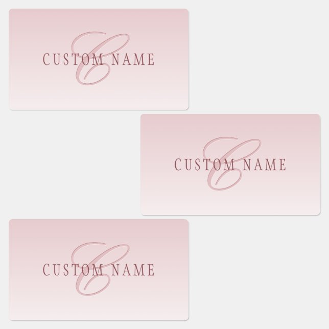Elegant Lettering & Monogram | Rose Ombre (Group)