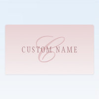 Elegant Lettering & Monogram | Rose Ombre