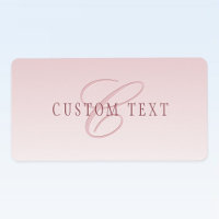 Elegant Lettering & Monogram | Rose Ombre