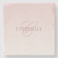 Elegant Lettering & Monogram | Rose Ombre