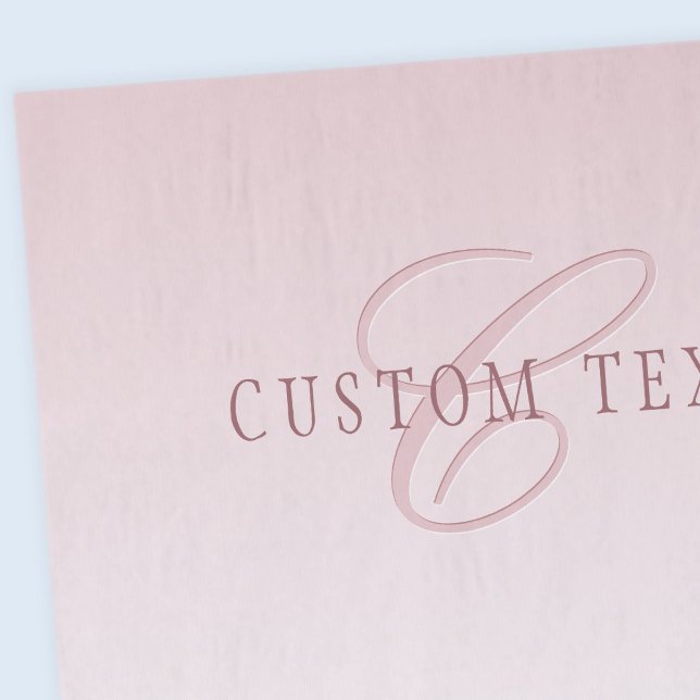Elegant Lettering & Monogram | Rose Ombre Tissue Paper (Creator Uploaded)