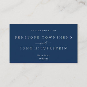 Elegant Lettering Paint Chip Colour Wedding Enclosure Card