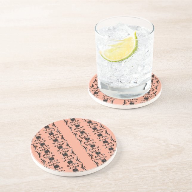 Elegant Letters of Love: A Rose Transformation Coaster (Side)