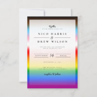 Elegant LGBTQ+ Progress Pride Wedding 