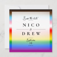 Elegant LGBTQ+ Progress Pride Wedding