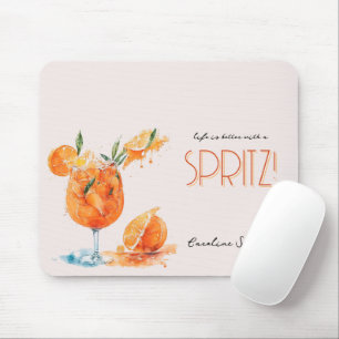 Elegant Life Is Better With A Spritz Watercolor Mouse Pad