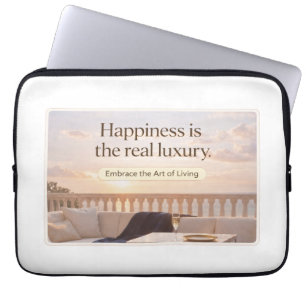 Elegant Lifestyle Quote Art Laptop Sleeve