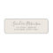 Elegant light beige brown return address labels