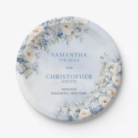 Elegant light Blue and white Flowers eucalyptus